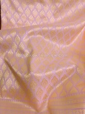 Costume gonne da sposa tessuto seta tradizionale tailandese-laos arancione corallo