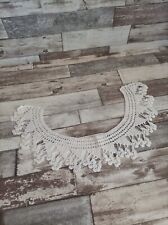 COLLETTO VINTAGE UNCINETTO COTONE BIANCO