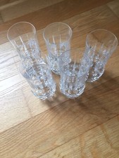 Bicchieri in cristallo tumbler da cocktail anni '60 - 5 pezzi