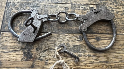 Pair vintage handcuffs - pair,