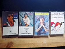 lotto 4 cassette audio MIGUEL BOSE' Miguel Milano Madrid Singolo Bravi ragazzi