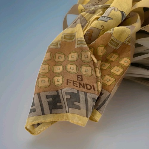 Vintage 90s fendi foulard - vintage,