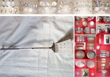 gr3 - VECCHIO MESTOLO A PALETTA FORATA VINTAGE in alluminio, e altri, vend sing.