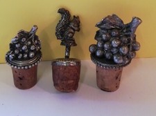 Chiudi TAPPI SUGHERO VINO Bottiglia Frutta Uva Scoiattolo VINTAGE 