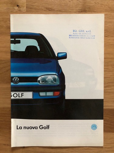 Depliant volkswagen golf - depliant, in