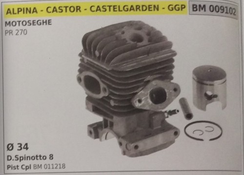 Cilindro pistone completo - e,