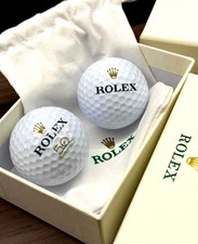 Rolex set 2 palline da golf 50° anniversario nuove con scatola