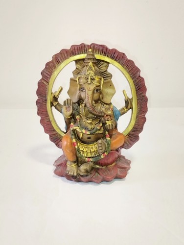 Statuina legno dipinto - in,