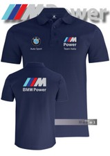 Polo Printed Bmw MPOWER Motobike Racing Motorcycle Maglia Team Italia 5 Col BL