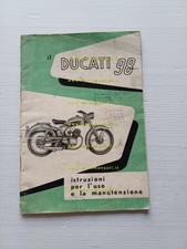 Ducati 98 1a serie manuale uso manutenzione libretto italiano originale