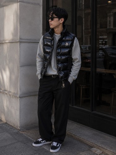 Moncler tib gilet - moncler, black
