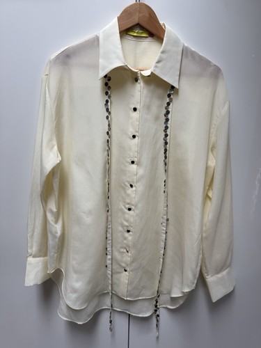 Camicia semitrasparente
