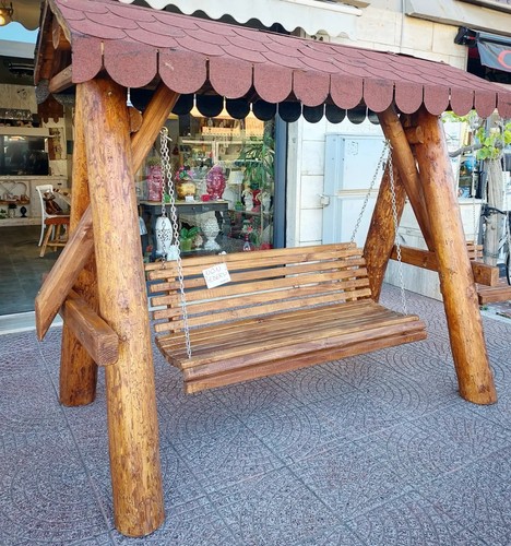 Dondolo legno giardino - legno, da