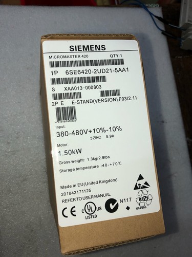 1pz siemens 6se6420 2ud21 5aa1 - 1pz,