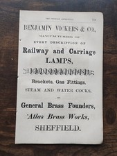Benjamin Vickers & Co, Lampade