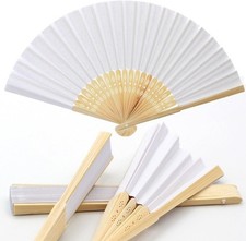 96x Ventagli Legno bamboo