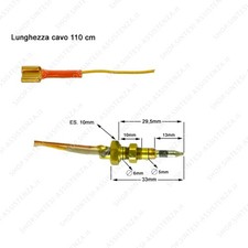 Termocoppia fuoco bruciatore
