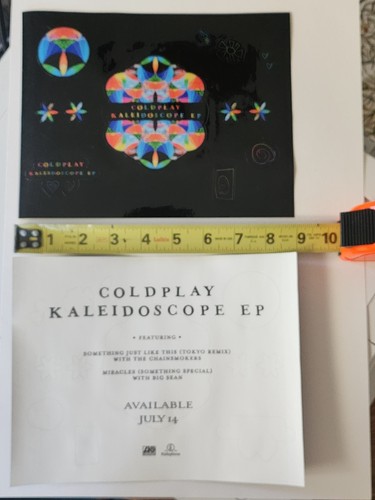 Coldplay kaleidoscope sticker - coldplay,