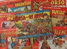 COLLANA SMERALDO SERIE PRINCIPE VALENTINO n.2/7,11 Ed. Nerbini 1948 !!!