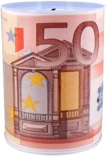 Salvadanaio latta porta euro - latta,