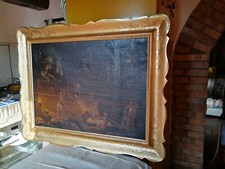 Pittura su tela con cornice in