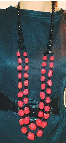 Collana lunga onice e - onice,