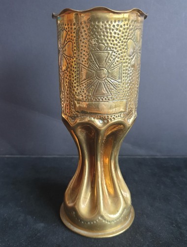 Ww1 french trench art - trench, fluted