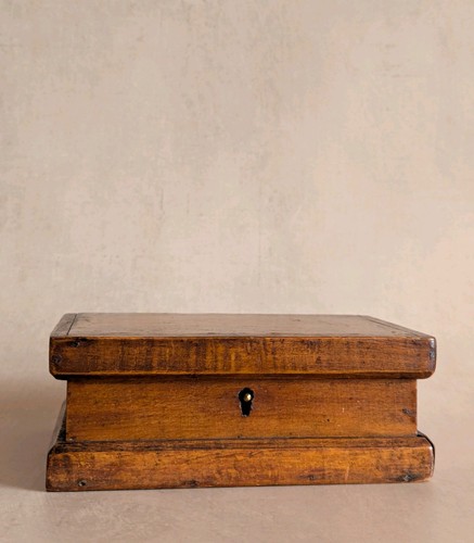 Small vintage wooden teak - small,