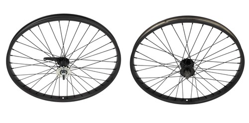 Set ruote bici nere x - ruote,