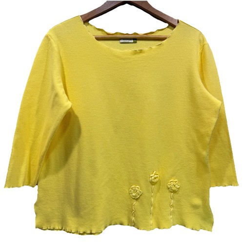 Top giallo chalet - donna, taglia