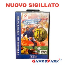 INTERNATIONAL SUPERSTAR SOCCER DELUXE SEGA MEGA DRIVE GIOCO NUOVO SEALED CALCIO