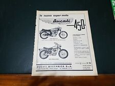 Advertising Italian Pubblicità * MOTO * DUCATI 450 Mark 3 + Scrambler ( 1969 )