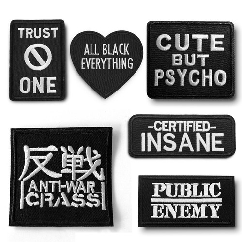 Patch ricamo fai nera - patch, te