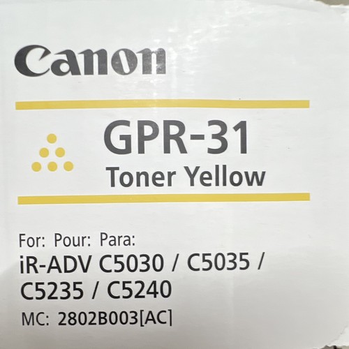 Toner giallo canon gpr - toner, gpr-31