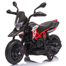 Moto Elettrica per Bimbo a Batteria 6 V Replica di Aprilia Dorsoduro Small