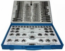 Set filiera maschi 110 pezzi in acciaio ripara filettatura