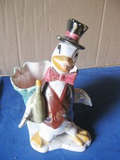 PINGUINO CERAMICA PORCELLANA SMALTATO collezione animali antico