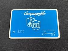 Campagnolo 50th Groupset Serial Number Card ORIGINAL