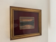 Tramonto Riflesso Artista Gianni Tenuta Olio Su Tavola Anno 1993