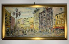 Olio Su Tela Pittore Russo 