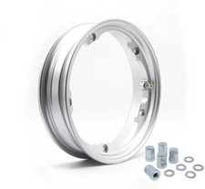Cerchio In Lega Tubeless VMC 2.10 - 10 Argento Verniciato Per Vespa