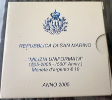 SAN MARINO 10 € 2005 ARGENTO