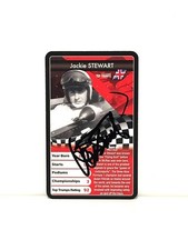 Jackie Stewart Top Trumps F1 Signed Card