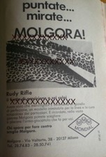FOTO DI GIOCATTOLO: FUCILE RUDY RIFLE MOLGORA.  1 PAGINA DA TOPOLINO ANNI 60'