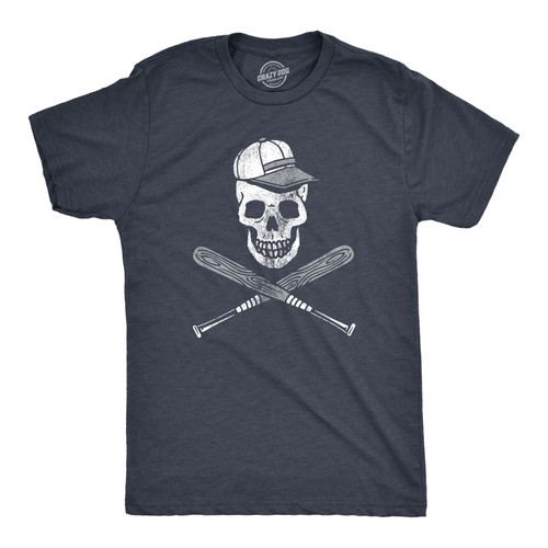 Shirt uomo baseball teschio - t-shirt,