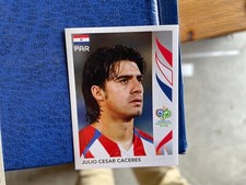 PANINI WORLD CUP GERMANY 2006 PARAGUAY CACERES N 115  MINT