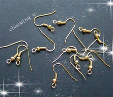 offerta!50 coppie di monachelle  orecchini colore oro 18x19mm bijoux nickel free