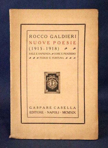 Rocco galdieri nuove poesie - galdieri,,