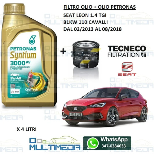 Kit filtro olio - olio,