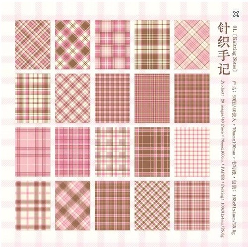 Pezzi pastello plaid - pezzi,